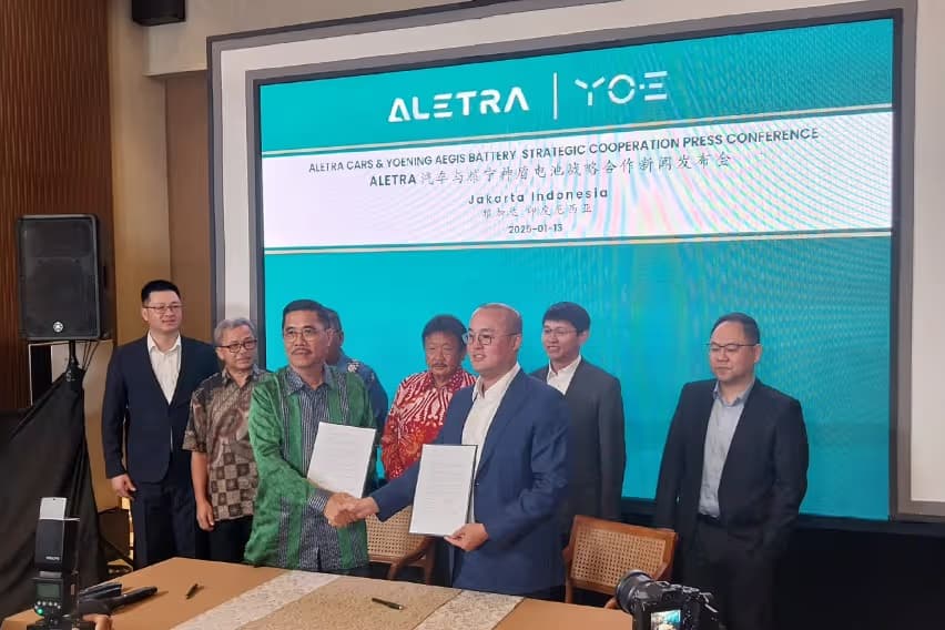 Aletra Gandeng Yoening Technology Kembangkan Baterai EV, Kejar TKDN 40%